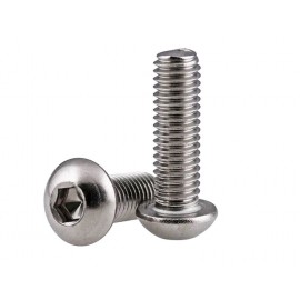 Tornillo 4-40x5x16 Boton - 1 ud. TITANIO