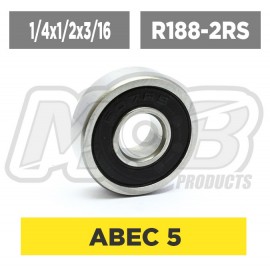 Pack de Rodamientos 1/4x1/2x3/16 R188-2RS - 10 uds.
