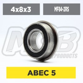 Ball bearings pack 4x8x3 Flanged MF84-2RS - 10 pcs Ball bearings pack 4x8x3 Flanged MF84-2RS - 10 pcs