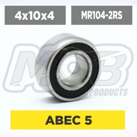 Ball bearings pack 4x10x4 MR104-2RS - 10 pcs Ball bearings pack 4x10x4 MR104-2RS - 10 pcs