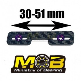 Refuerzo fibra de carbono aleron 30-51mm